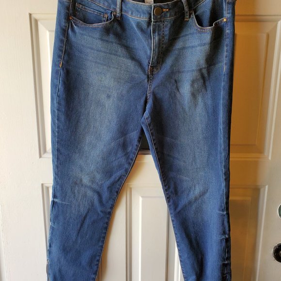 Women's Refuge dark jeans w/ankle zipper - plus size 14 - Picture 4 of 10
